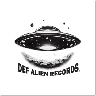 DEF ALIEN INVASION RETRO LOGO 1 Posters and Art